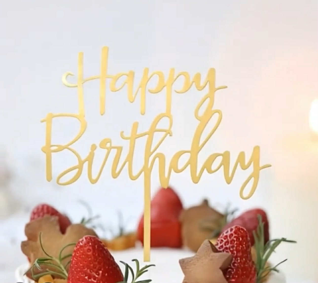 Ikke-spiselig dekoration, Topper, Tillykke med fødselsdagen