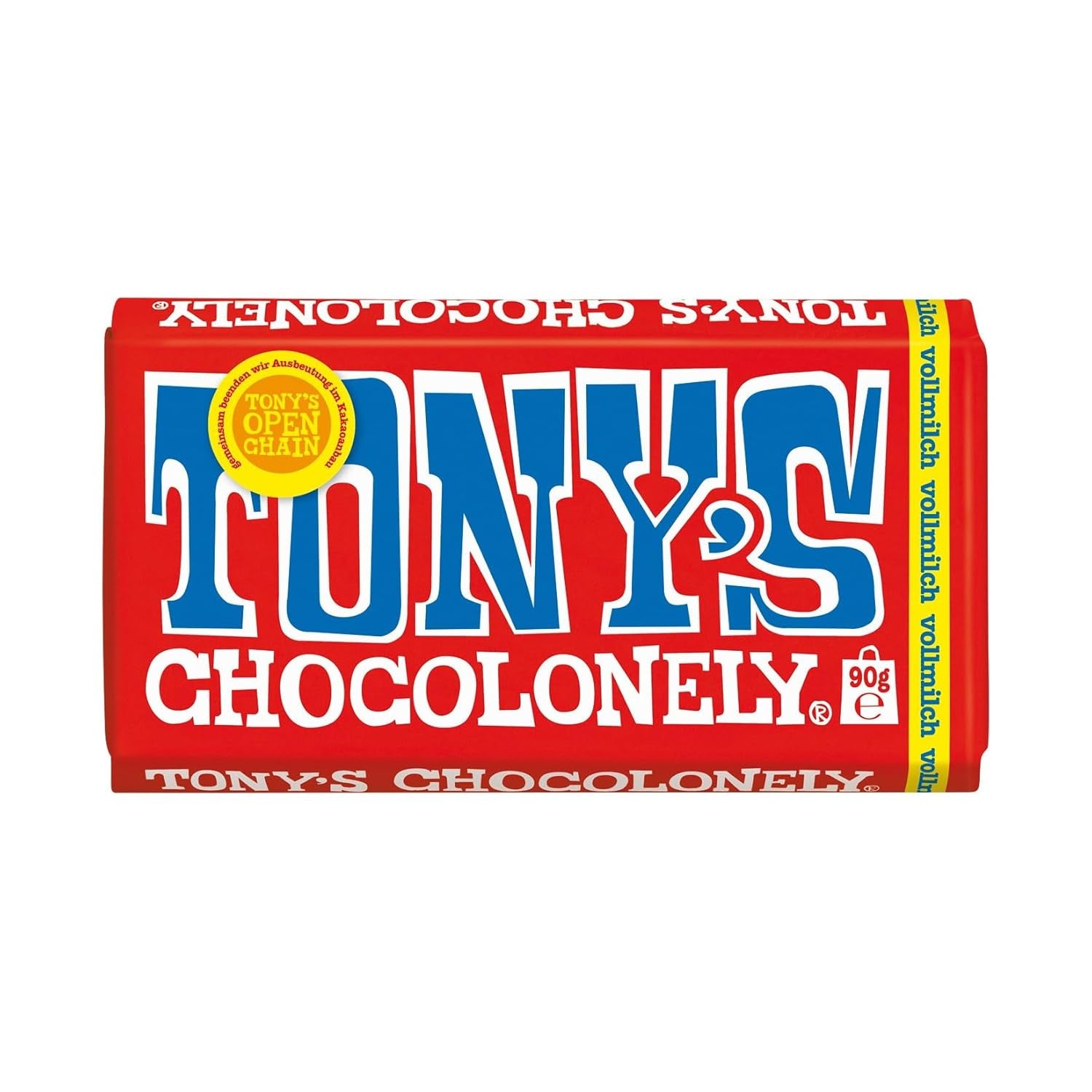 Tony's Chocolonely - Mørk chokolade med mandler og havsalt 90g