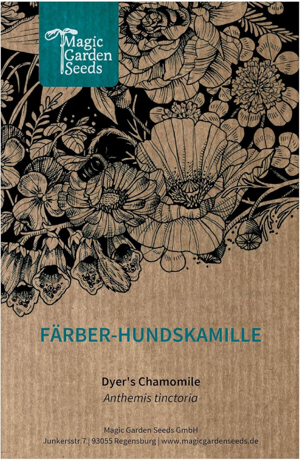 Farvestofs kamille (Anthemis tinctoria) - omkring 800 frø af den traditionelle farveplante og flerårig vildblomst