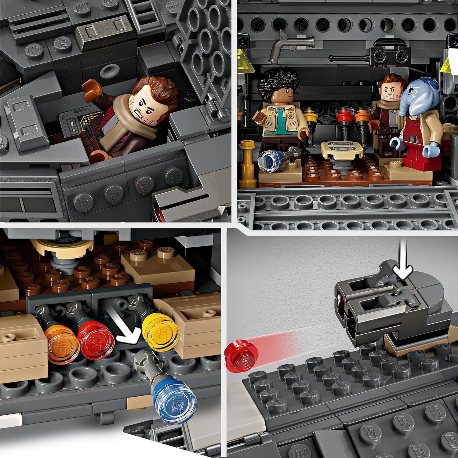 LEGO Star Wars: Skeleton Crew Onyx Cinder, bygbart og samleligt rumskibslegetøj til drenge og piger med 5 figurer, gaveide til fans fra 10 år 75374 Byggesæt Besuche den LEGO-Store
