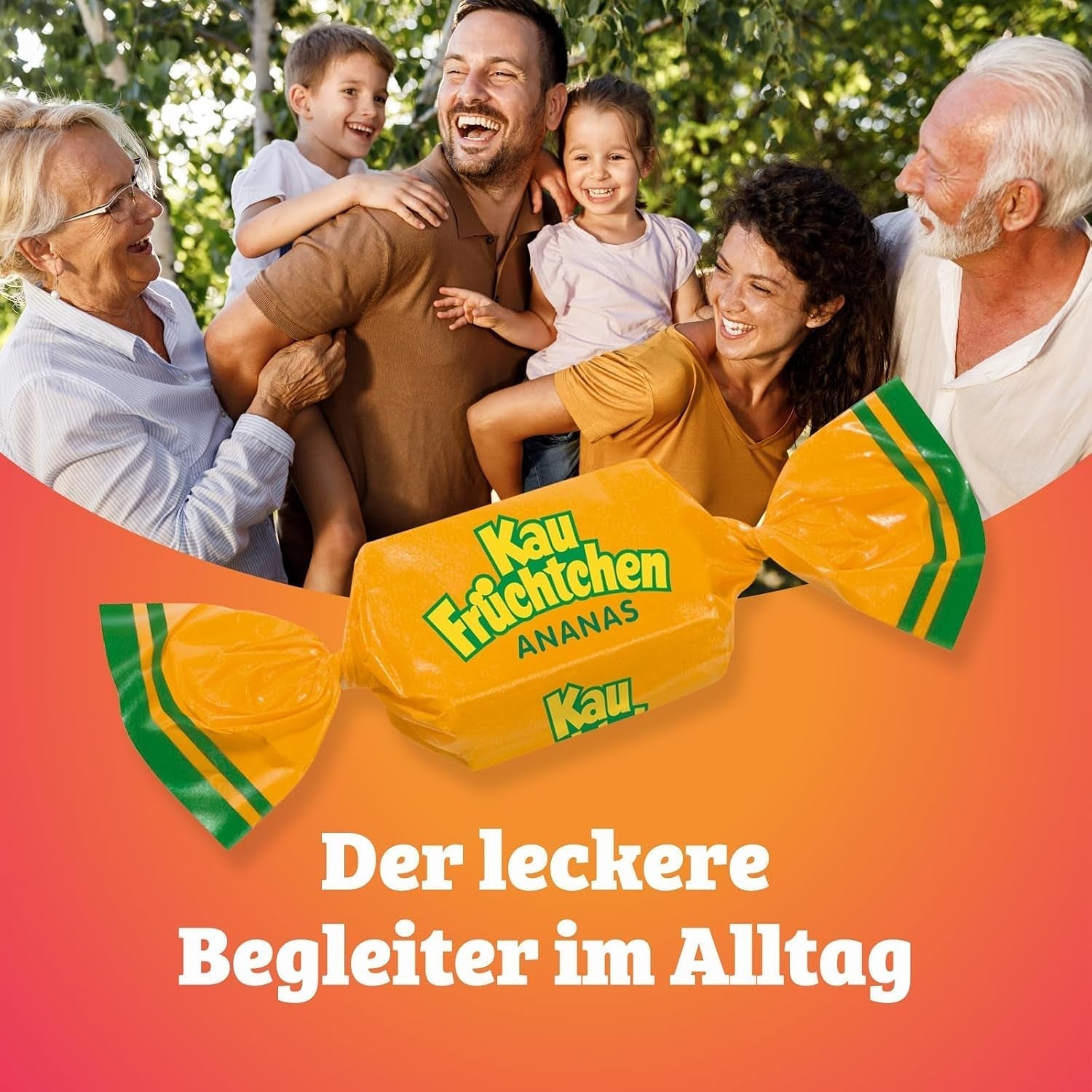 Kaufrüchtchen – 1 x 425G – karameller med fem frugtsmag Naty Shop