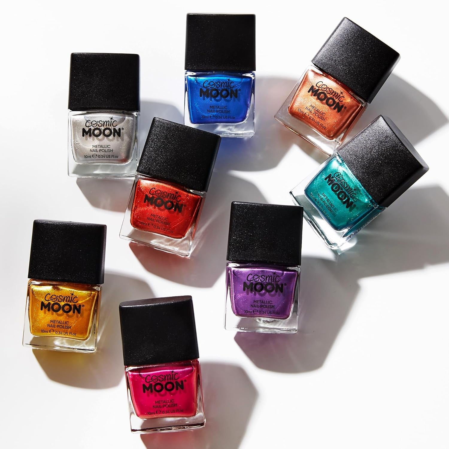 - Metallisk neglelak - 10 ml - Til fascinerende metalliske negle - Guld