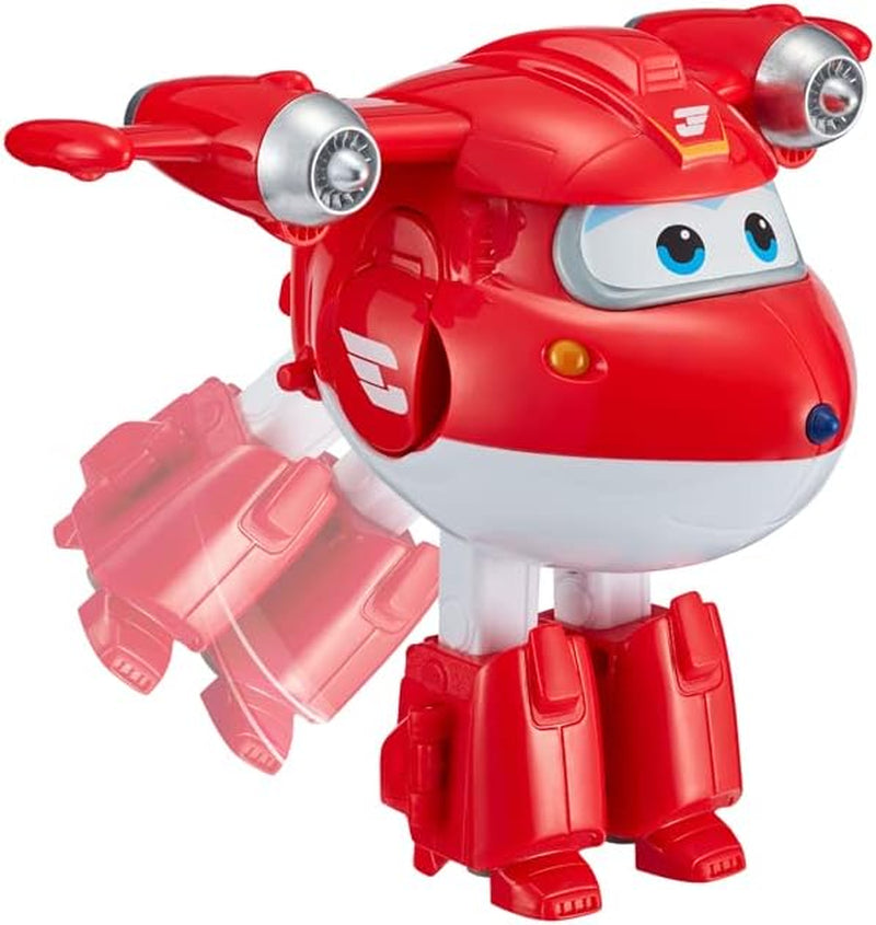 Auldey EU740283 Super Wings Transformer Figur JETT Supercharge 12 Cm, Farvede Actionfigurer Naty Shop