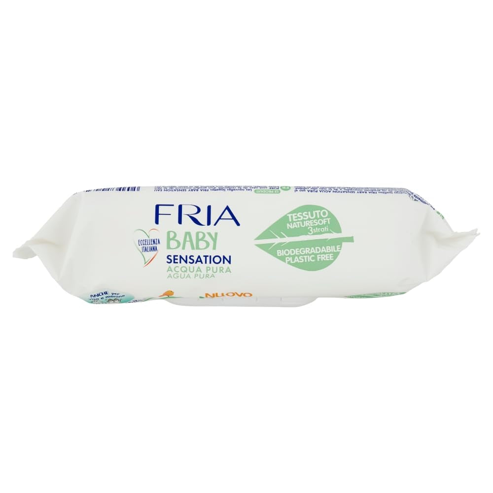 Baby Sensation Pure Water vådservietter, formuleret med 98 % renset vand til hudrensning, dermatologisk testet, økonomipakke med 840 servietter