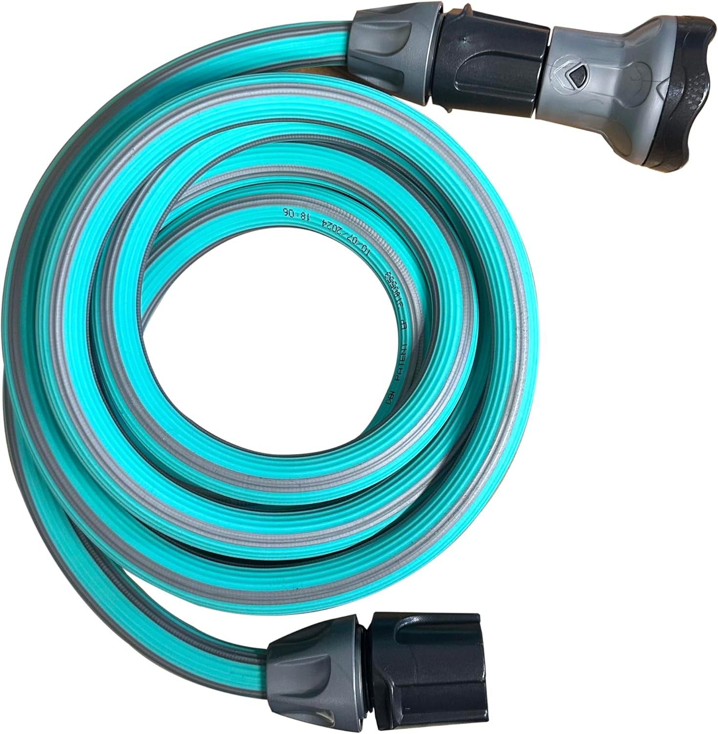 Furtun de grădină extensibil până la 7,5 metri, 1/2" (12,5 mm), cu duș de mână și 8 funcții, Idroeasy