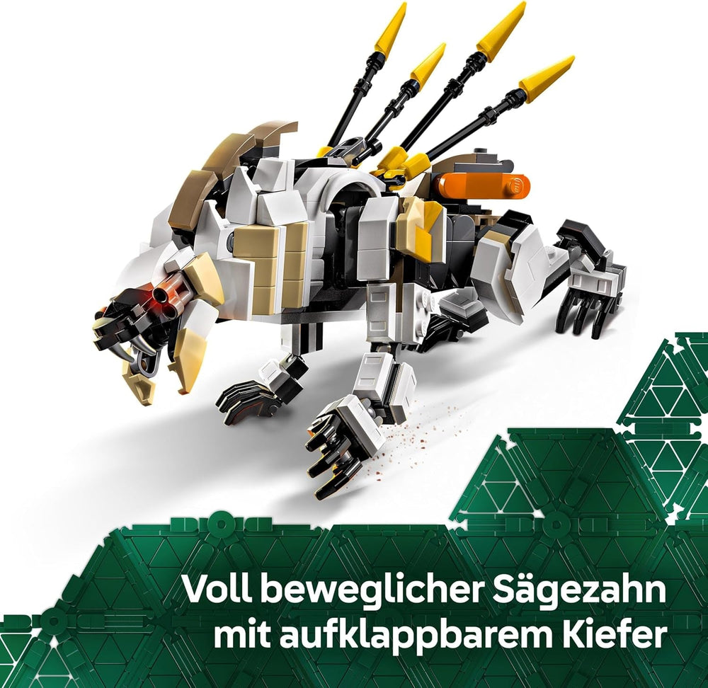 LEGO Horizon Adventures Aloy og Varl vs. Armored Walker and Sawtooth, monsterbillegetøj og minifigurer, samlingssæt til videospilfans, drenge og piger over 9 år 77037 Byggesæt Besuche den LEGO-Store