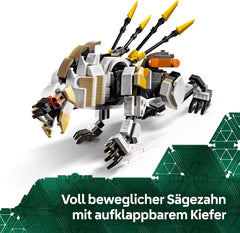 LEGO Horizon Adventures Aloy og Varl vs. Armored Walker and Sawtooth, monsterbillegetøj og minifigurer, samlingssæt til videospilfans, drenge og piger over 9 år 77037 Byggesæt Besuche den LEGO-Store