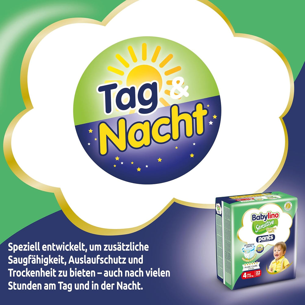 Bleer Sensitive Cotton Soft, str. 4, Bukser Maxi (7-13 kg), 22 stk.