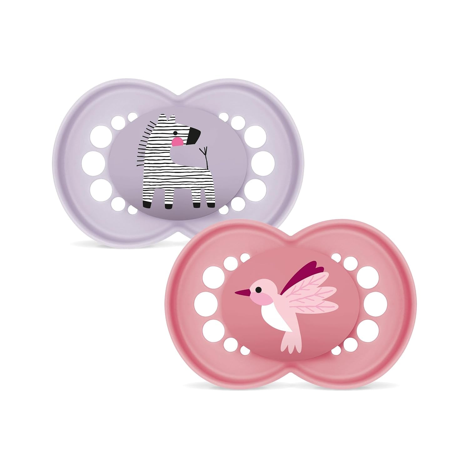 Suzetă MAM Original | Suzetă din latex | 0-6 luni | Suzetă pentru bebeluși potrivită pentru alăptare | Recomandată de moașe | Rezistent la mușcături | Latex de cauciuc natural | Oaie/Iepure | Pachet de 2