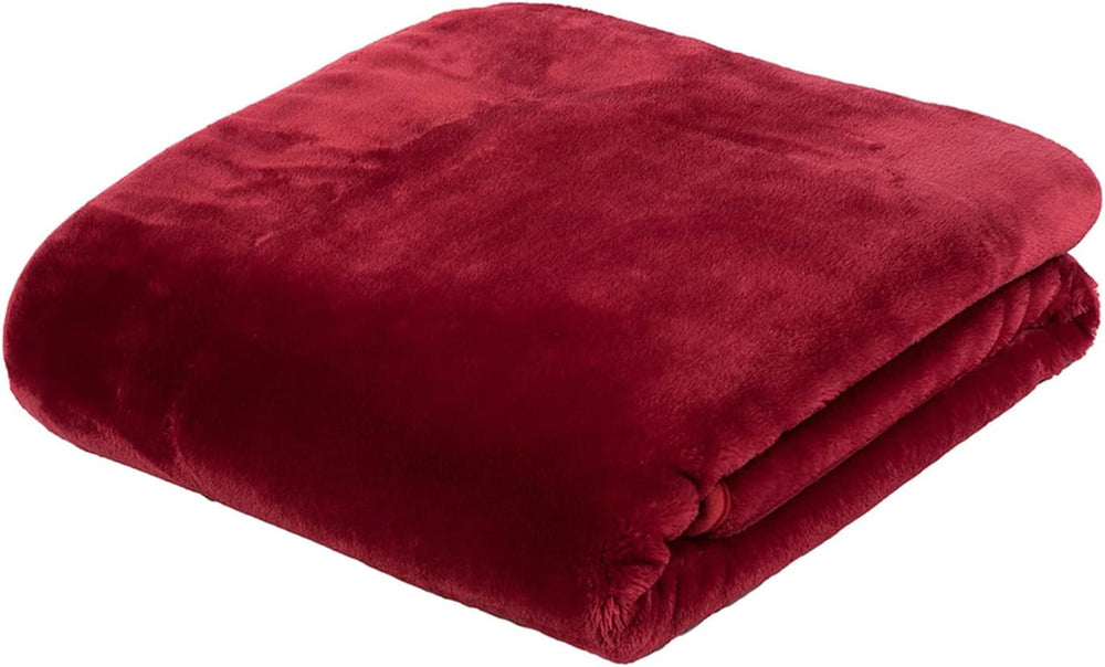 Gözze - Komfortabelt tæppe Premium Cashmere-følelse, 500 G/M², 180 X 220 Cm - sennepssenge og tæpper Besuche den Gözze-Store Rød 180 X 220 Cm