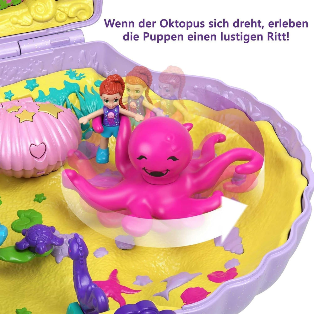 Polly Pocket Kiste Wrap Around Shell Taske Undervands 2 Dukker 1 Ubåd Polly Pocket Havfrue Legetøj 4 år gammelt Legetøj GNH11 Naty Shop Dukker