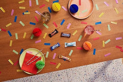 Miniblandet chokoladepakke, chokolade, 35 minichokoladesnacks (Mars, Snickers, Bounty, Twix, Mælkevejen) som slik, chokoladegave, slikæske (710 g)