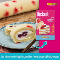 DECOCINO Biscuit Backmischung (250 G) – Einfache Zubereitung – Gelingsicher – Zum Backen Von Luftigen Biskuitböden, Creme-Torten, Biskuitrollen Uvm. Naty butik