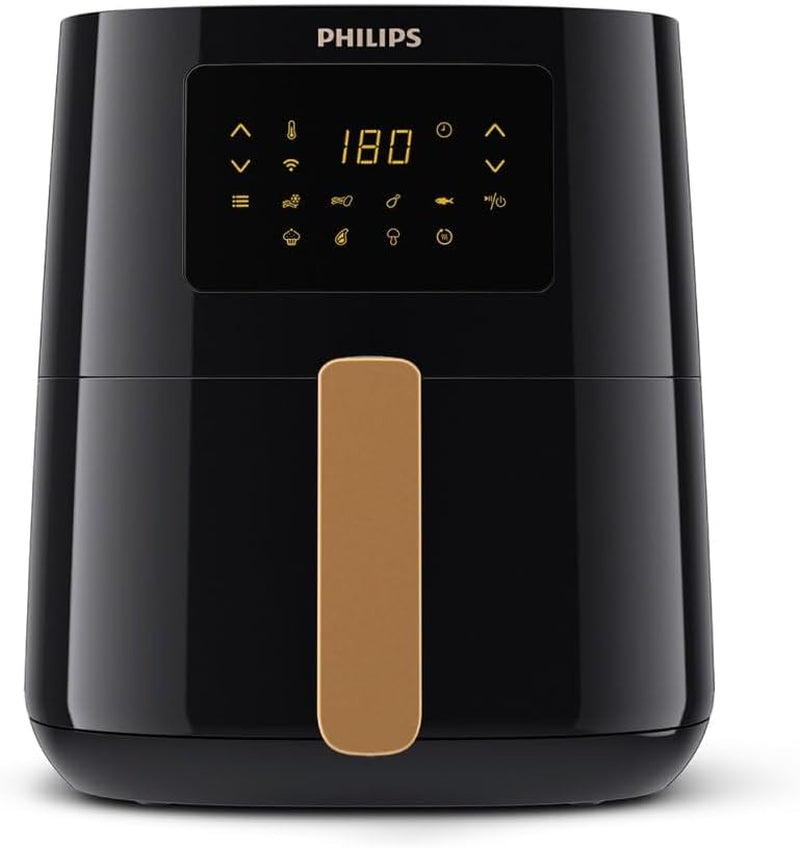Philips 3000Er Airfryer XL - Rapid Air-teknologi, stegning med op til 90 % mindre fedt, kapacitet 1,2 kg, 6,2 liter, touchskærm Hvidevarer Naty Shop Schwarz Trådløs forbindelse 4,1 L