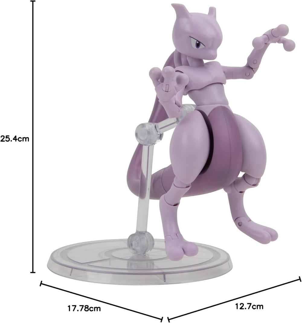 Pokémon Pkw2417-15Cm Vælg figur - Mewtu Official Movable Figur Action Figures Naty Shop