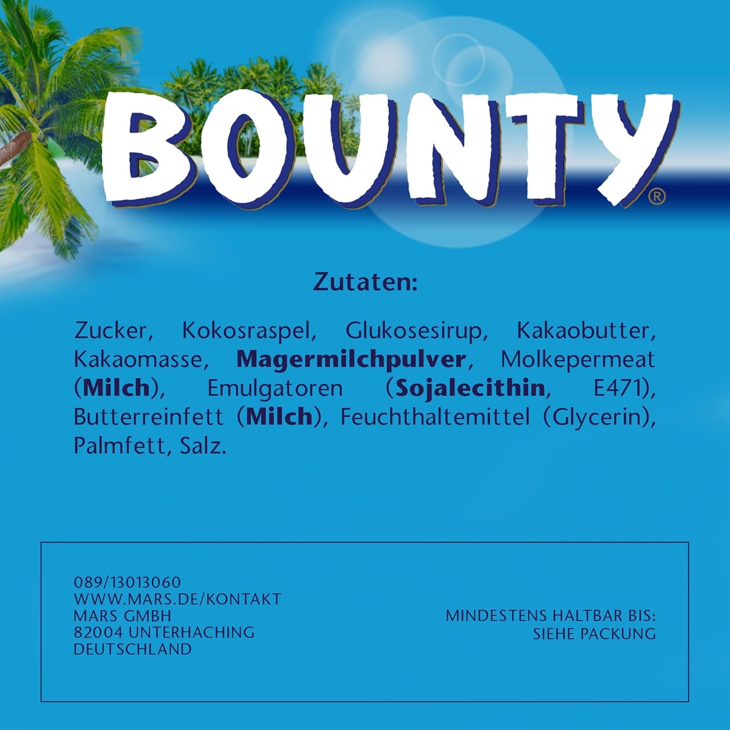 Bounty chokoladebarer | Kokos og chokolade | Forskellige pakkestørrelser