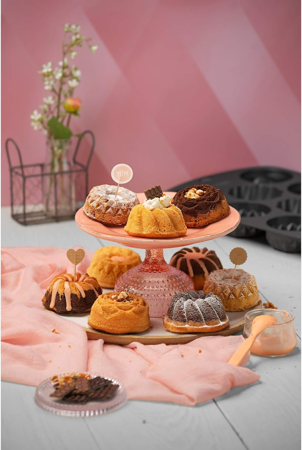 Pan til 9 muffins Gugelhupf Original Kaiser Inspiration, 38 X 27 cm, non-stick belagt Naty Shop