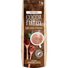 Cocoa Fantasy Hot Choc Powder, 1 kg kakaopulver til varm chokolade, 15% kakaoindhold Naty Shop Ny opskrift Mælkechokolade (15% kakao)