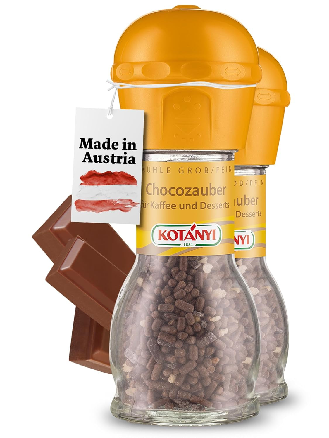 KOTÁNYI Vanilla Dream - charaktervoller Vanillegeschmack, Als Topping og raffiniertes Kaffeegewürz, Mühle 53g