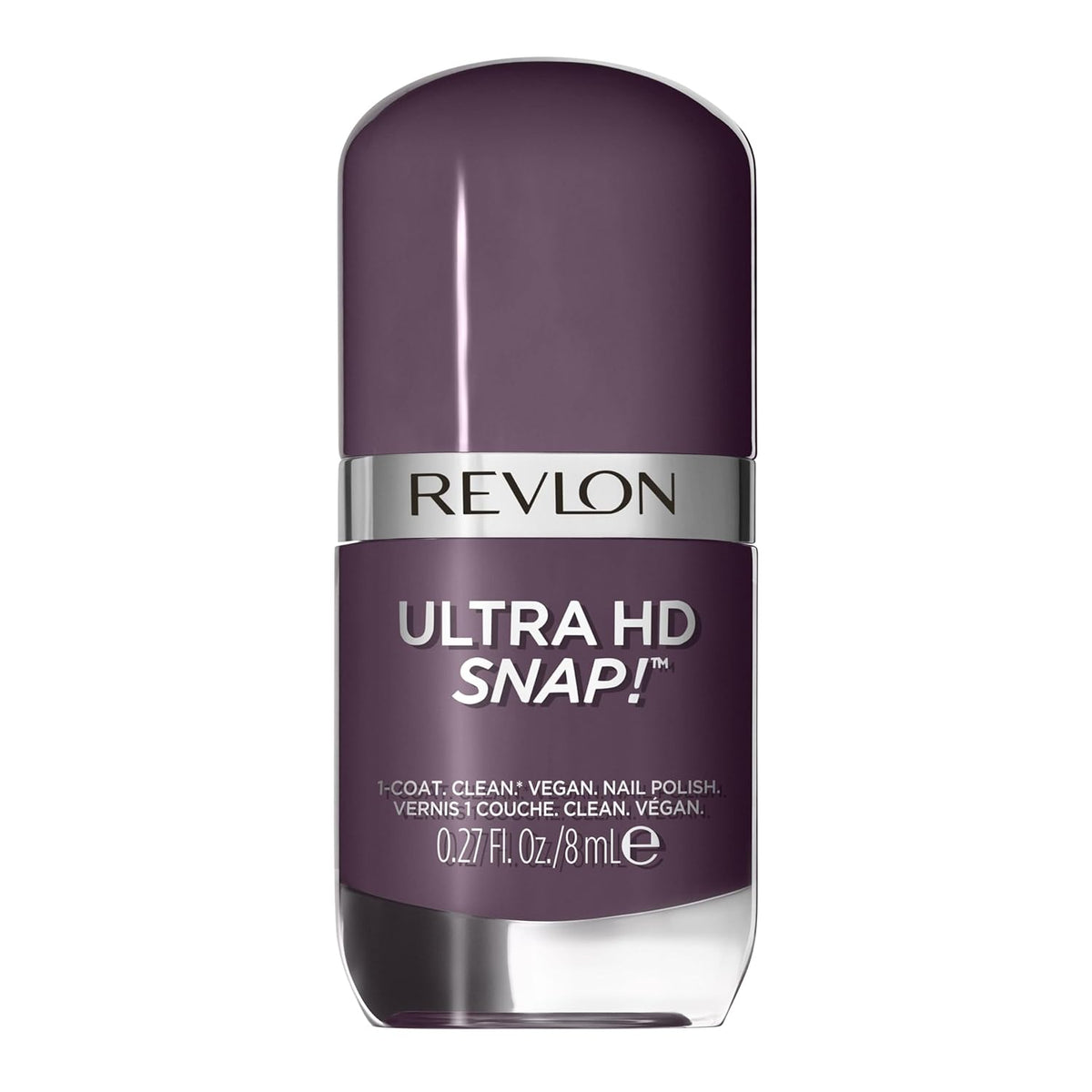 Revlon Ultra HD SNAP! Neglelak, blank neglefarve, 100 % vegansk formel, ingen base eller topcoat påkrævet, 033 jordet, 8 ml