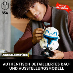 LEGO 75349 Star Wars Captain Rex hjelmsæt Clone Wars Samlerobjekt Model 2023-serien Souvenirstykke og gaveidé byggesæt Besuche den LEGO-Store