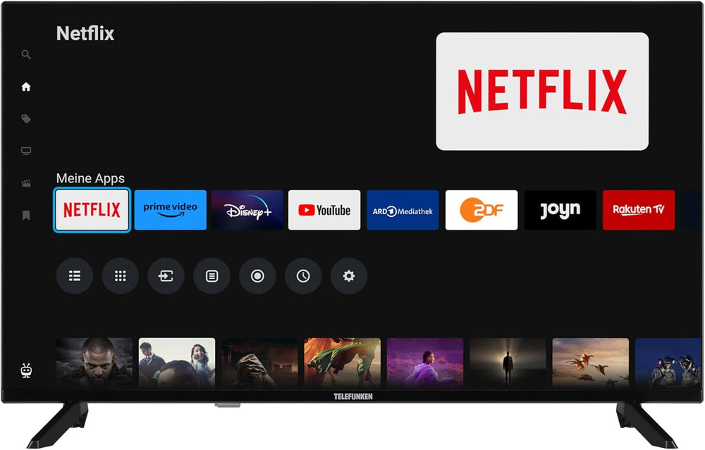 Televizor inteligent TELEFUNKEN de 40 de inci, cu tehnologie TiVo Full HD, HDR TV cu tuner triplu și 6 luni de HD+ incluse, televizor LED XF40TP900S (2026)