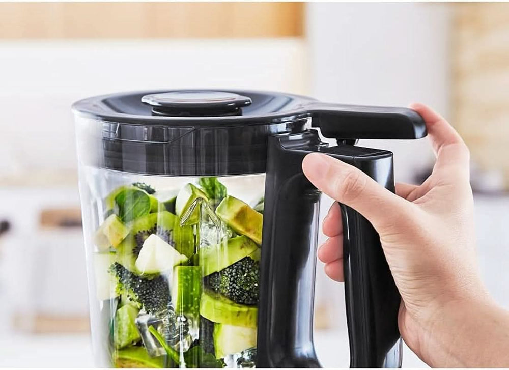 Krups Highspeed - Standmixer Infinymix KB9158 | 1600 W | 5 Automatiske programmer + Manuel Einstellung | Tritanbehälter | Inkl. Receptheft | Smoothies, shakes, knust is | Schwarz Kitchen Naty Shop