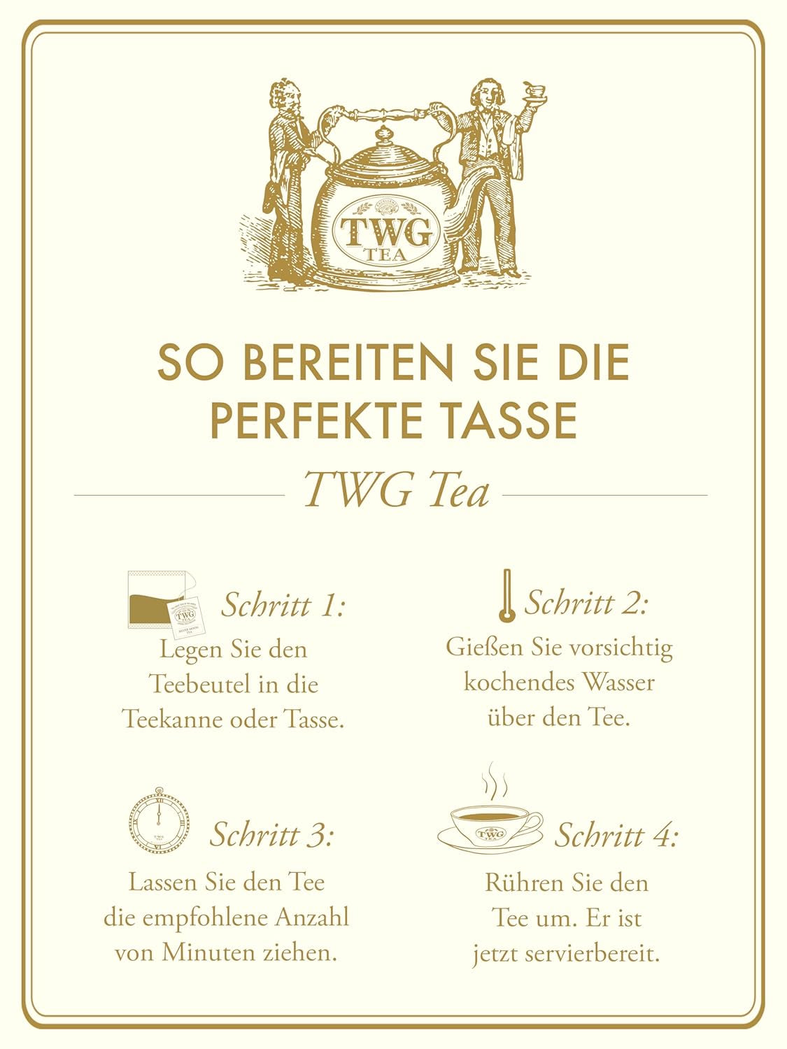 TWG Tea | 1837 Black Tea | Ceai negru | Fructe și flori | 15 pliculețe de ceai cusute manual din bumbac | Set cadou
