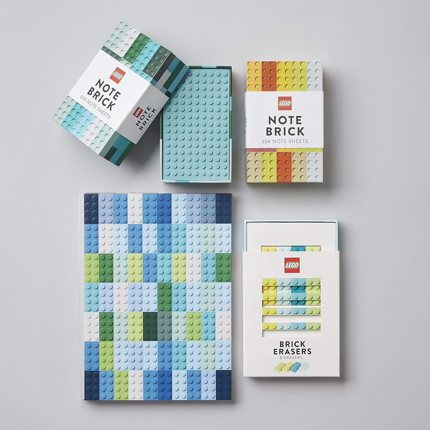 LEGO klodser viskelædere: 8 viskelædere (LEGO x Chronicle Books)