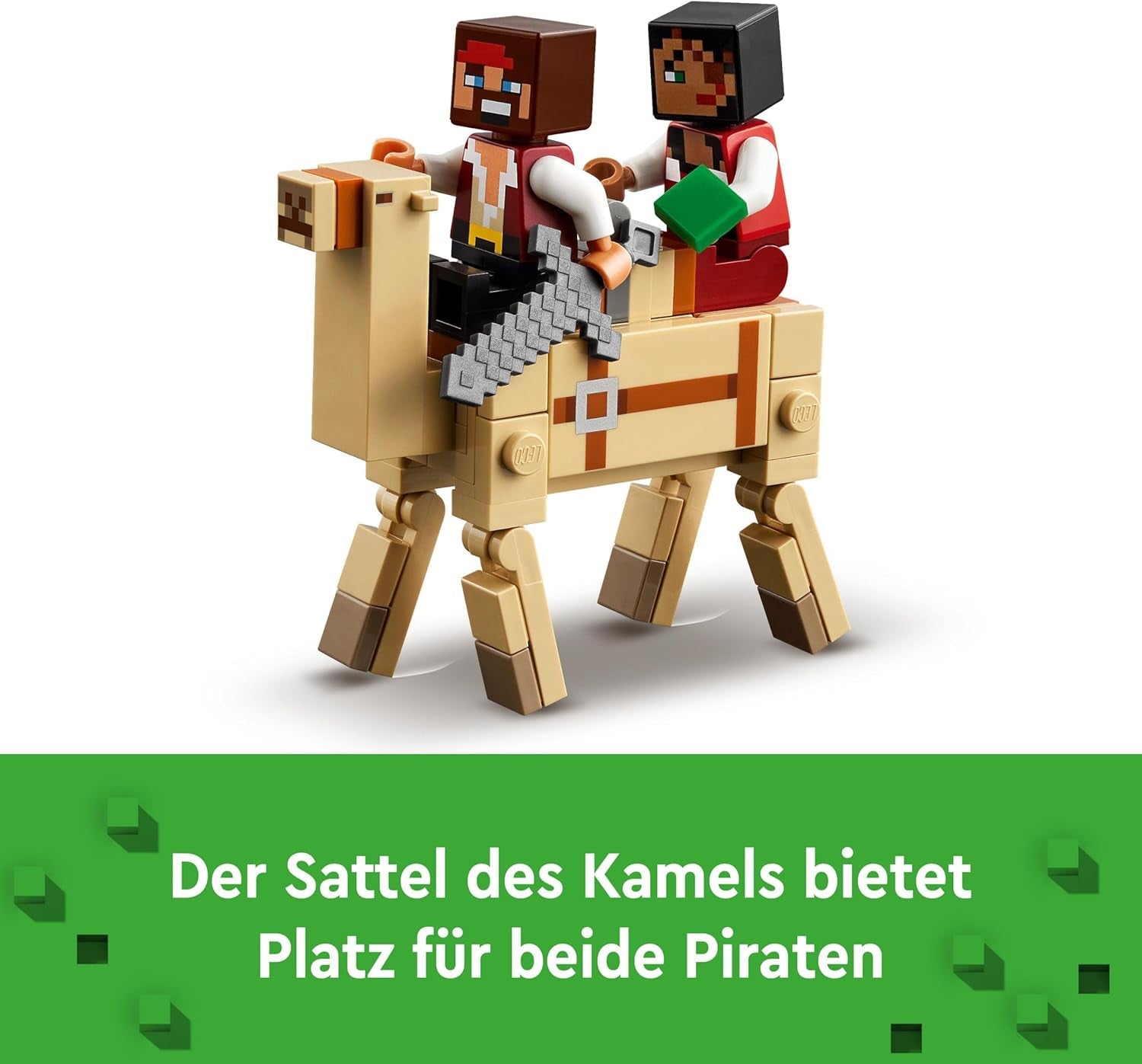 LEGO Minecraft Piratskibet Voyage Blæksprutte- og kamelpiratfigur Legetøjsskibsbygning Rollespilsgave til drenge og piger 8 år 21259 Byggesæt Besuche den LEGO-Store
