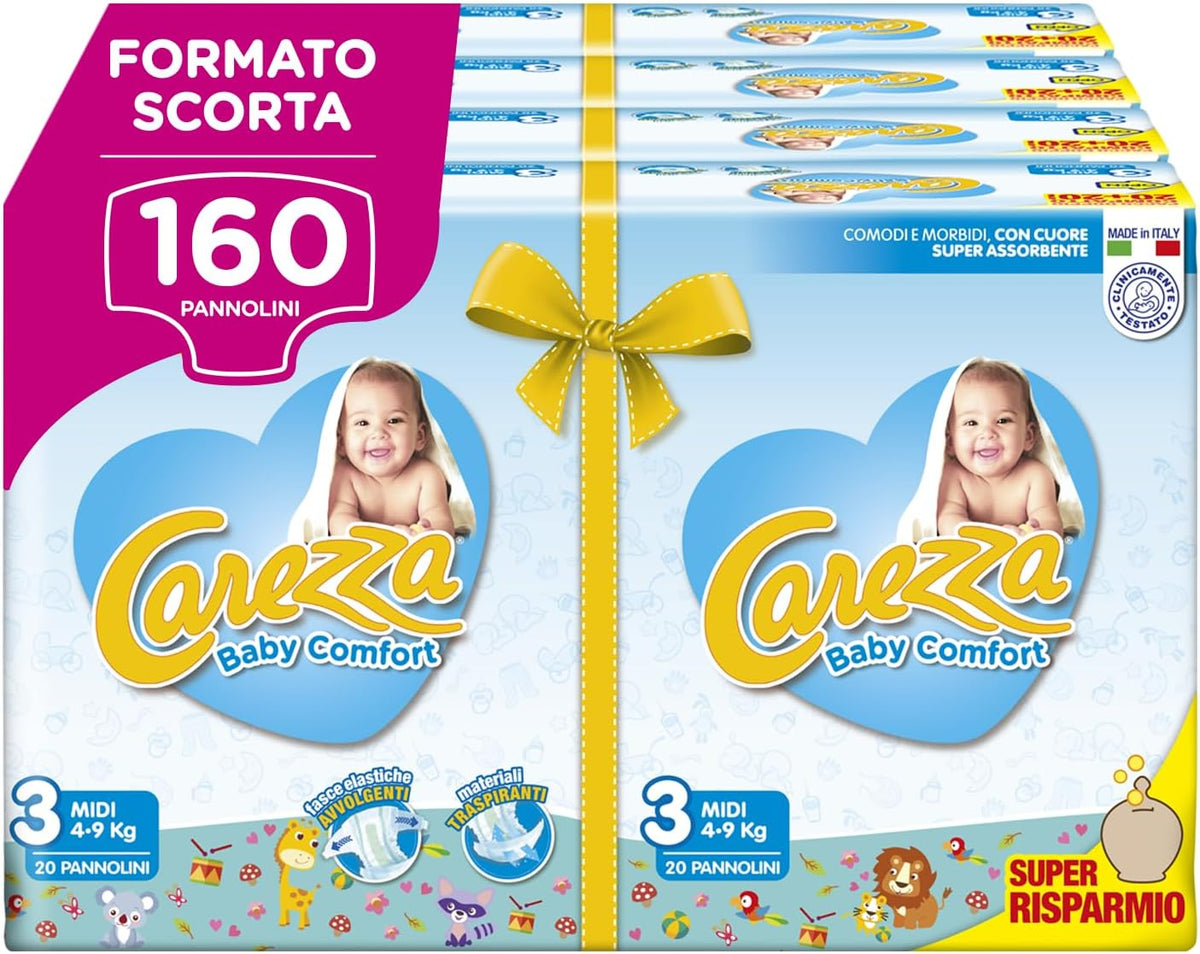 Bleer Baby Comfort Midi | Størrelse 3 (4-9 kg) | 160 bleer