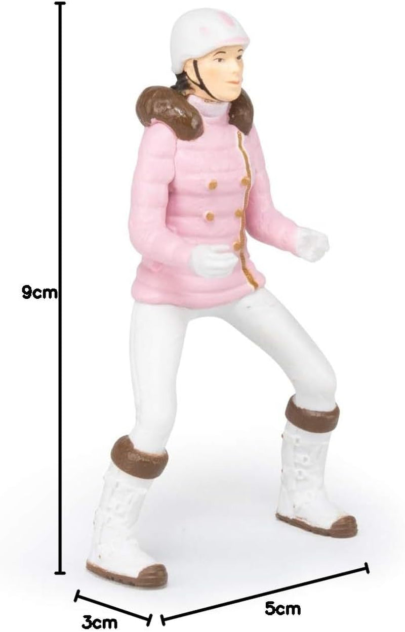 PAPO - Horse figure - Rider Fashion Winter, pasiune pentru călărie, jucărie pentru copii de la 3 ani. Action figures Naty Shop