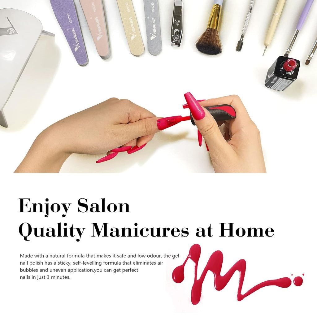 VENALISA Oja UV Coral Orange 15ml Oja Gel Pentru Lampa UV De Unghii Transparent Coral Orange Oja Gel Modele De Unghii Pentru Design De Unghii DIY