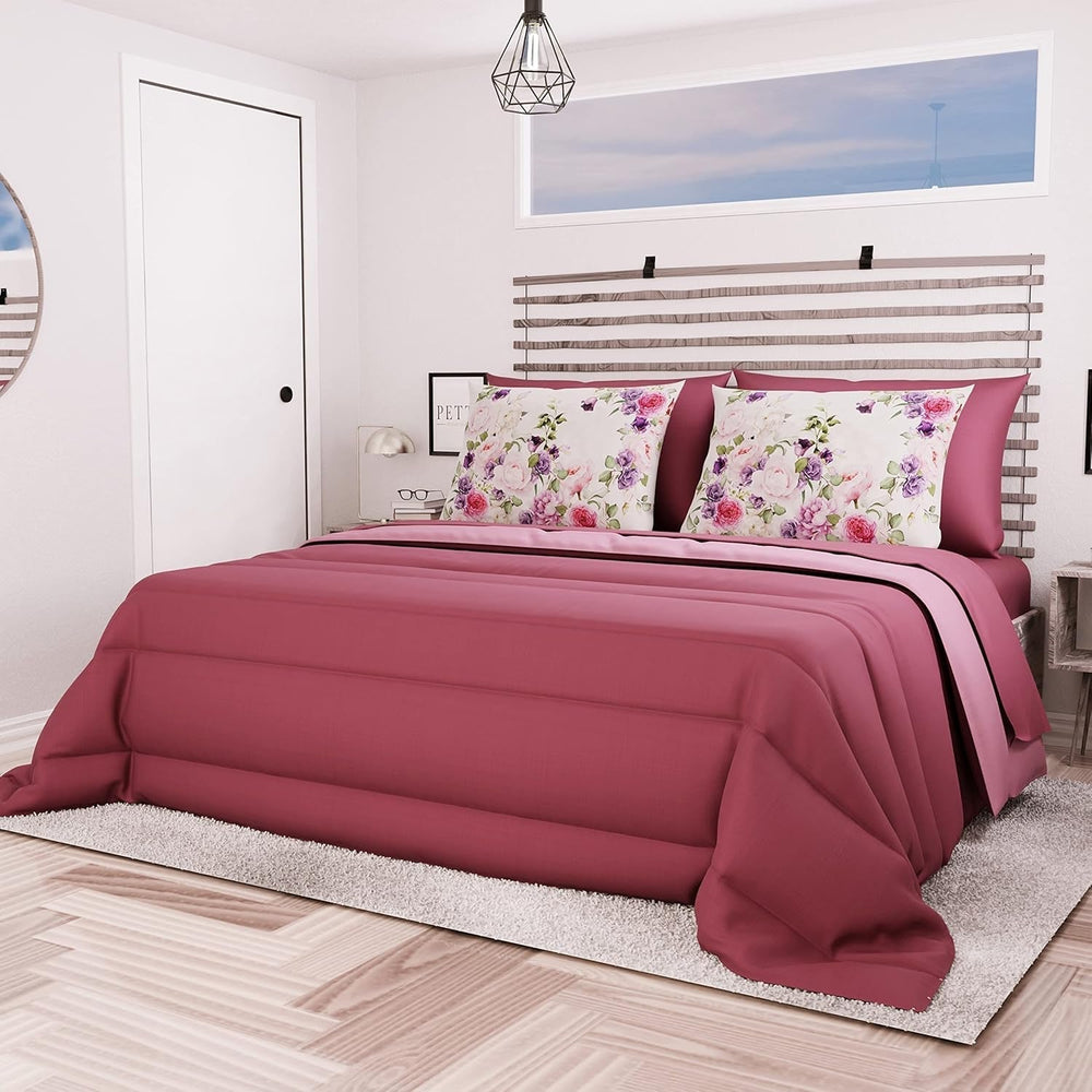 PETTI Artigiani Italiani - Vinterdyne til dobbeltseng, maxi, monokrom, dobbeltsidet, hvid, grå, 100% Made in Italy Dyner og dyner Naty Shop Plum Seng størrelse 100X200: [Quilt 170 X 260 Cm]