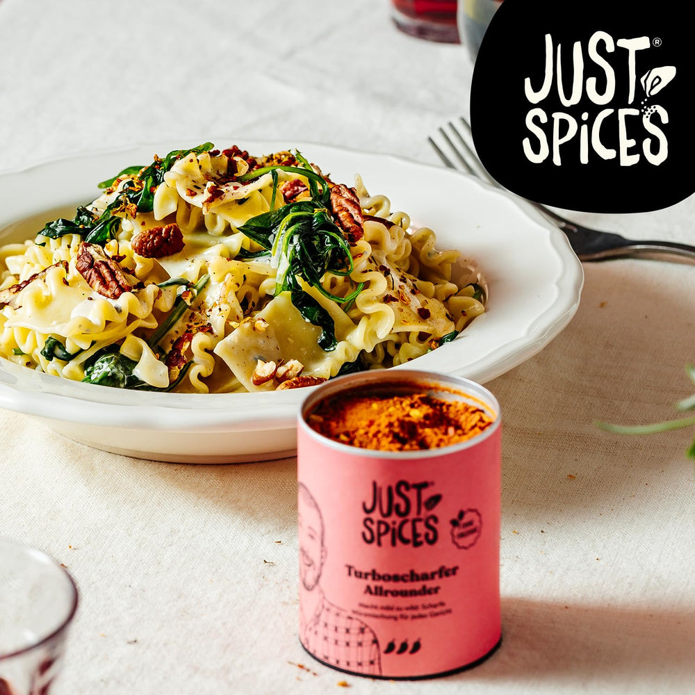 Just Spices Turbo Sharper Allrounder I Mehr Wumms for jedes Gericht mit dreifach Chili I Gewürzdose, 61 g