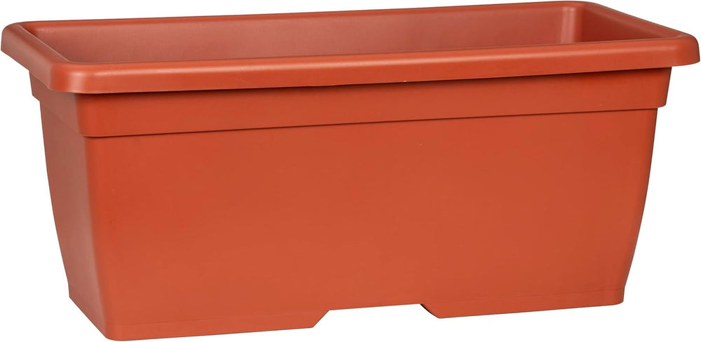 Scheurich Linetto 30, jardinieră/ghiveci/jardină, rotundă, culoare: nisip, fabricată din plastic reciclat, garanție 10 ani, pentru uz exterior