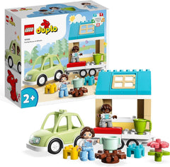 LEGO 10986 DUPLO At Home On Wheels, legetøjsbil med store klodser, figurer og legetøjsbil til drenge og piger fra 2 år, udvikler finmotorik Byggesæt Besuche den LEGO-Store Singur