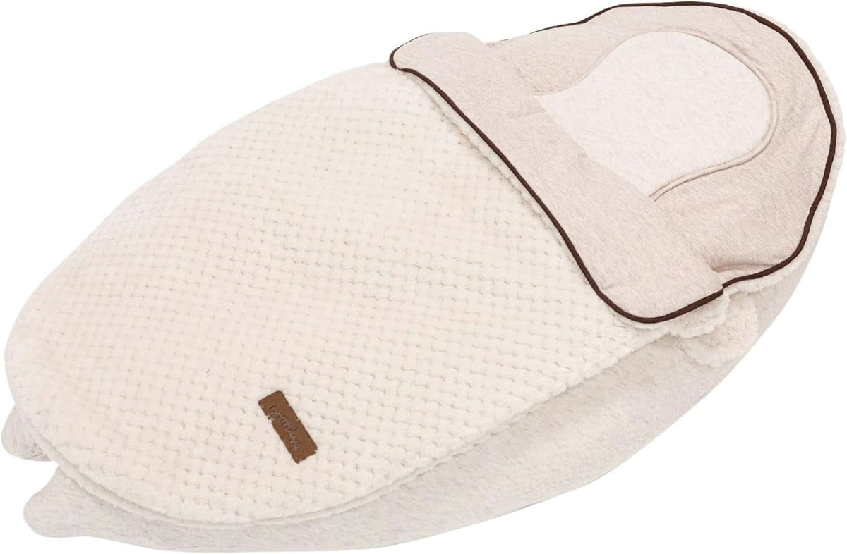 Multifunktionel ammepude, 4 i 1, Soft Nova, beige, enkelt pude: 202 cm, lænestol, 40 X 75 X 22 cm Tilbehør Mad og Amning Bebe Naty Shop