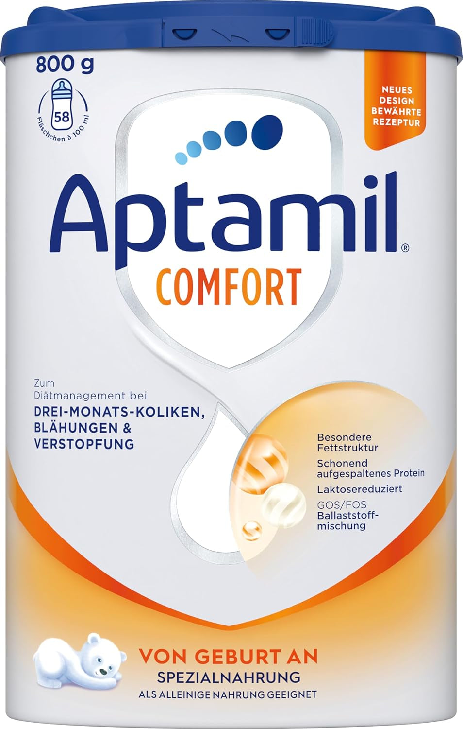 Aptamil Comfort - Speciel formel fra fødslen - 1 x 800 g