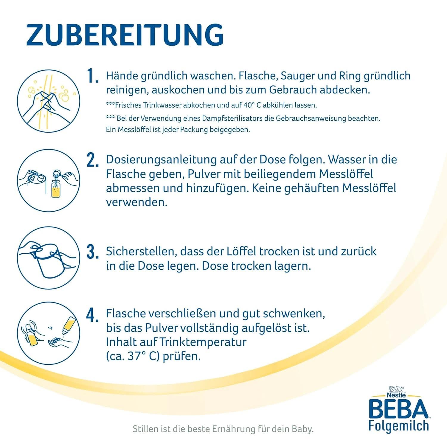 Nestle BEBA 2 Opfølgende mælkepulver efter 6 måneder, med kompleks 5 HMO, kun laktose, uden palmeolie, pakke med 3 (3 X 800G) Mor og barn Naty Shop