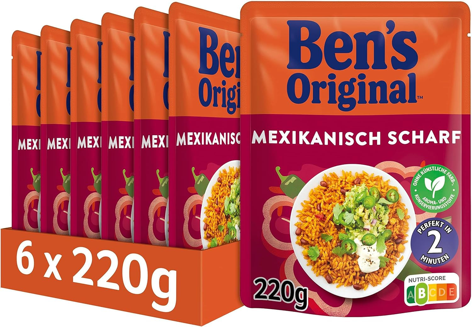 BEN'S ORIGINAL™ mexicanske ekspresris 6 x 220 g