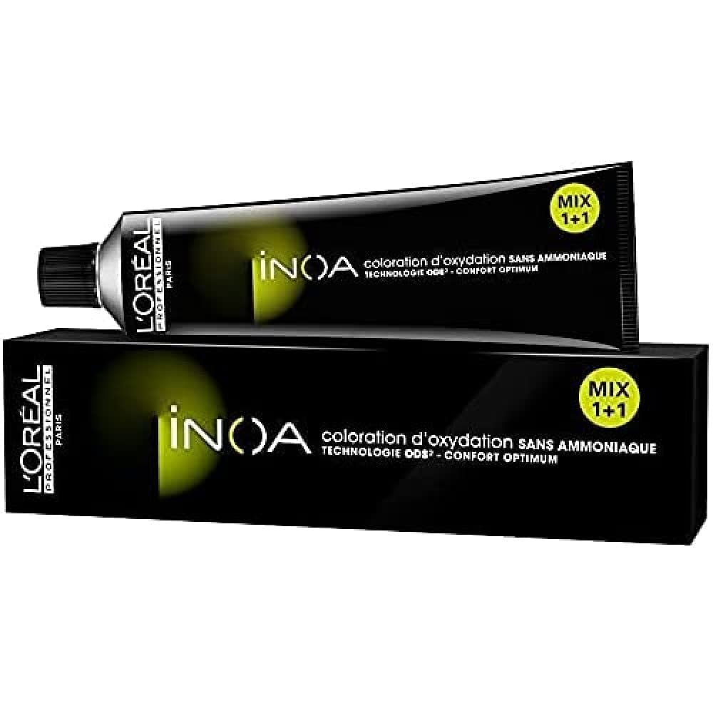 L'Oréal Professionnel INOA Colorație oxidativă fără amoniac 4 maro mediu, 1 pachet, (1x 60 ml)