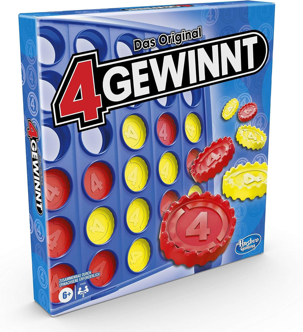 Joc de strategie Connect Four, joc de societate pentru 2 jucători, distracție nesfârșită cu prietenii și familia, perfect ca joc de petrecere și pentru distracție multiplayer, cadou pentru copii cu vârsta de 6 ani și peste