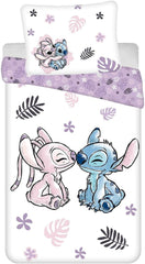 Disney Stitch Vendbart sengetøj 100 % bomuld Sengetøj - Kids Naty Shop Standardtitel