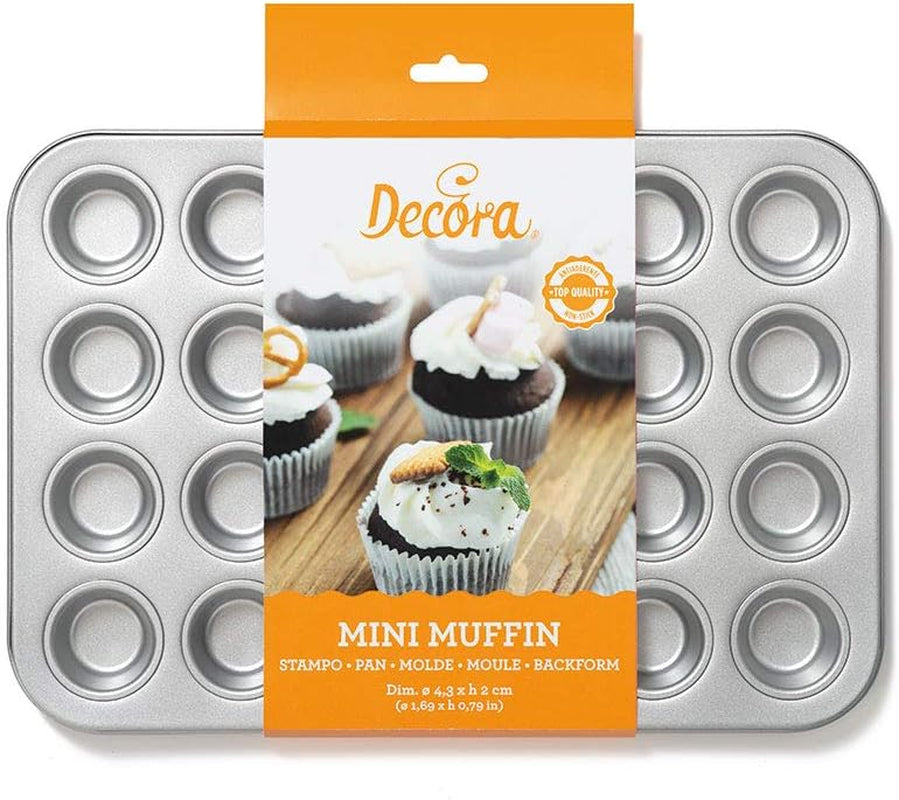 0070035 BACKFORM FÜR 24 MINI MUFFINS 38,5 X 26 X 2 H CM Matrite si tavi pentru copt Naty Shop