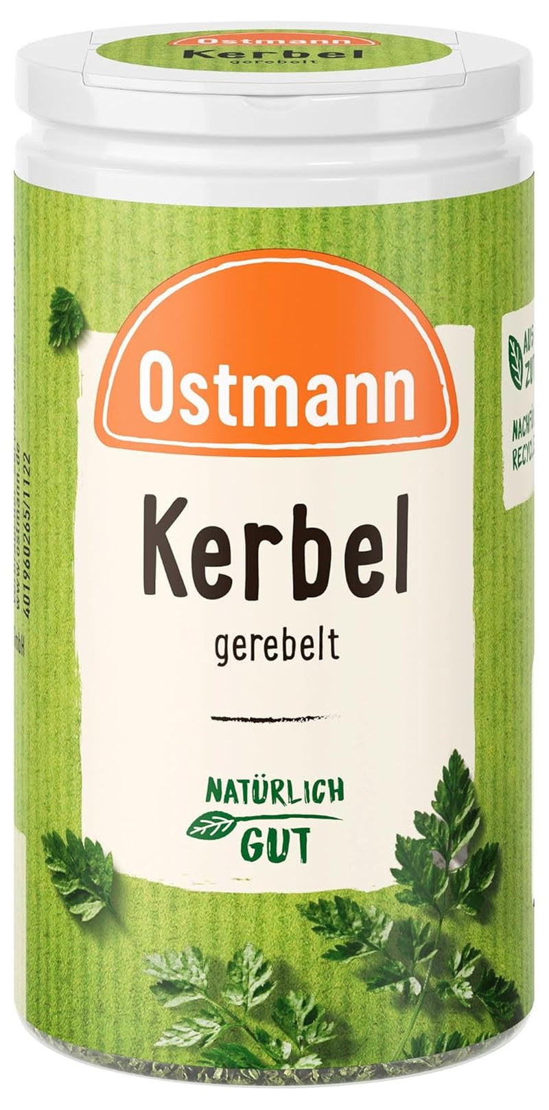 Ostmann Gewürze - Kerbel gerebelt | Kräuternote für Lammgerichten und deftige Eintöpfe | 8 g i Der Streudose