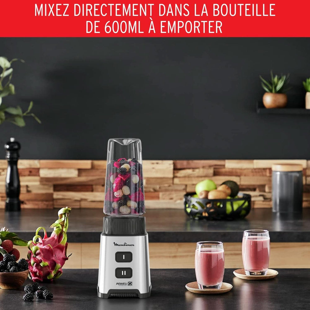 Blender Pulseo LM17GD, 400 W, 4 knive, 700 Ml, Bærbar beholder 600 Ml Kitchen Naty Shop