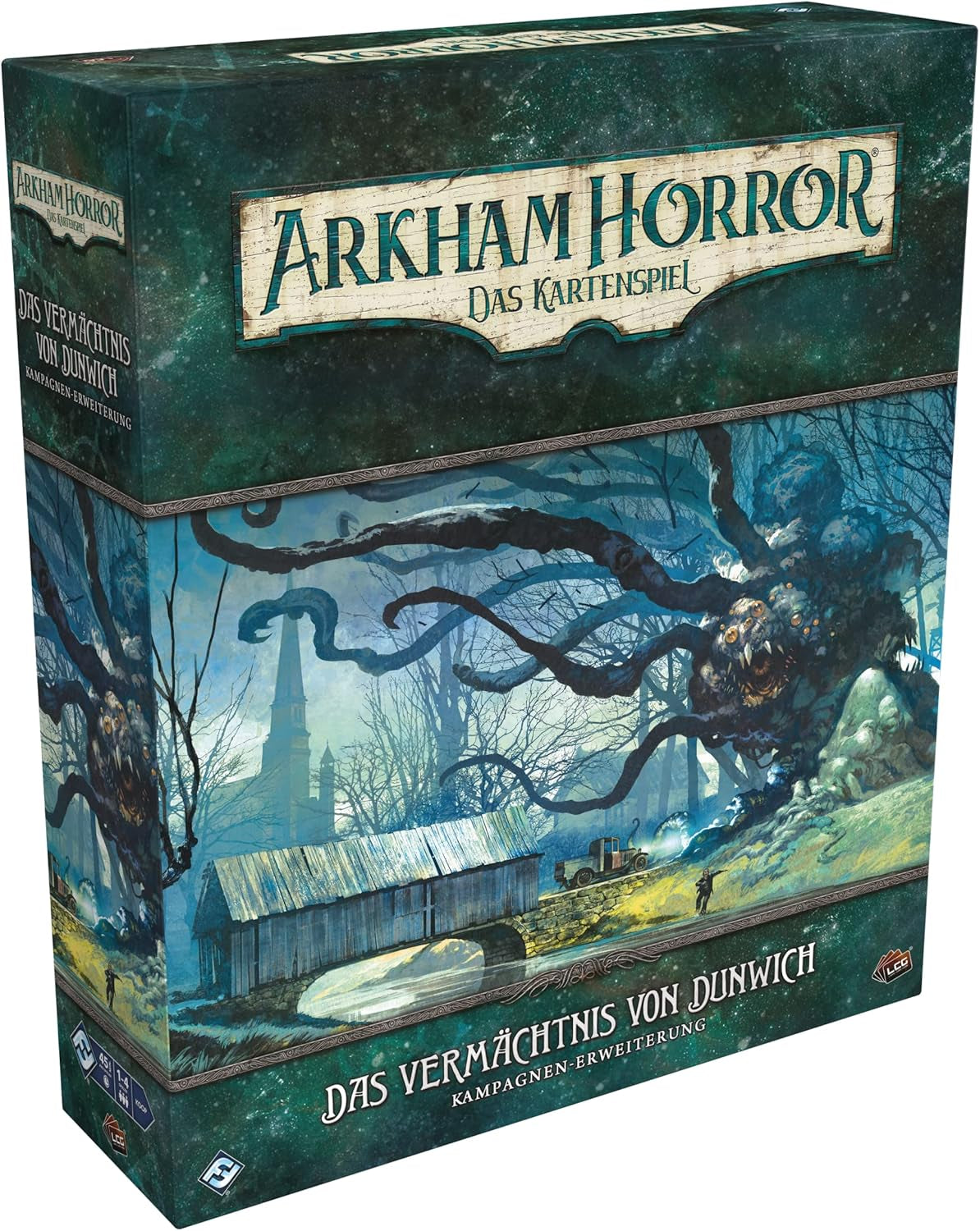 Fantasy Flight Games, Arkham Horror: LCG, Core Game, Expert Game, Card Game, 1-4 spillere, i alderen 14+, 45+ minutter, tysk, flerfarvet, farverigt