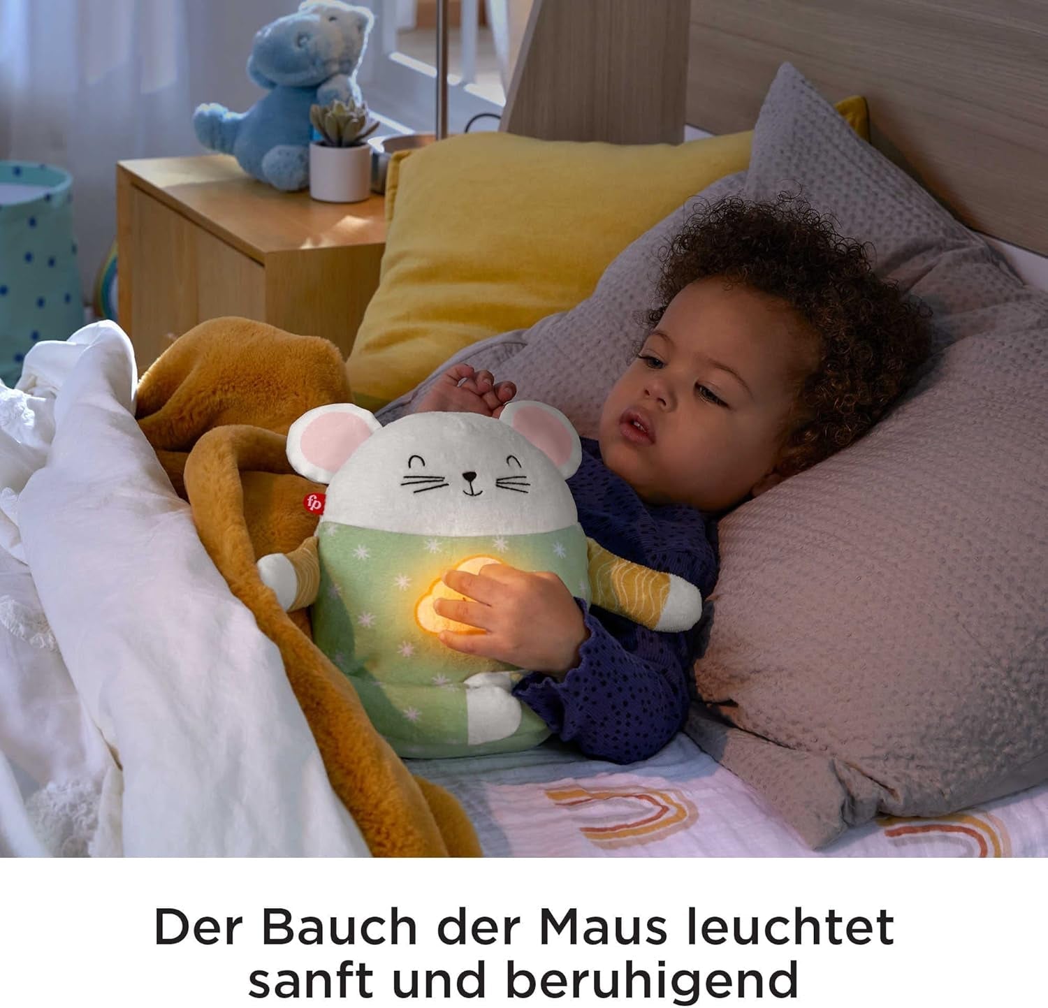 Fisher-Price HHH44 - Meditation Mouse - Ajutor pentru relaxare și somn cu meditație ghidată de zi și de seară și muzică pentru copii cu vârsta de 2 ani și peste Jucarii Bebe Naty Shop