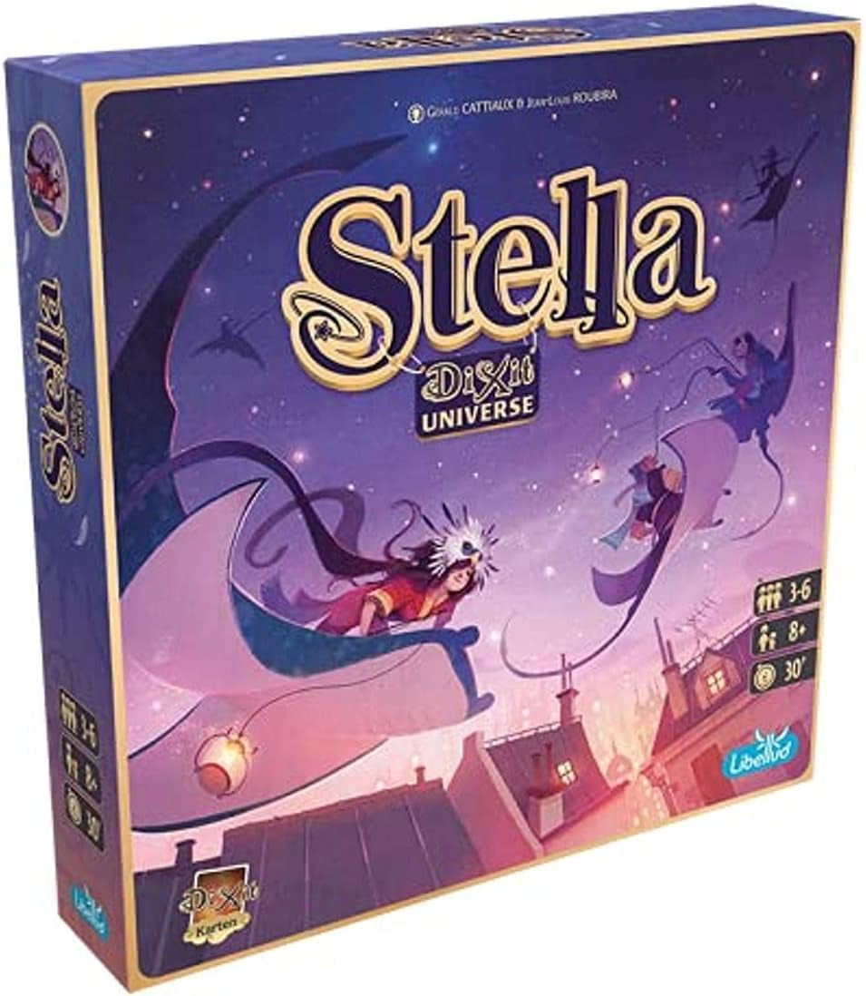 Asmodee, Dixit, Tysk version, Basisspil, Et billede er tusind ord værd, Kreativt familiespil for 3-8 spillere fra 8 år og opefter, Årets spil 2010 med 30 minutters spilletid